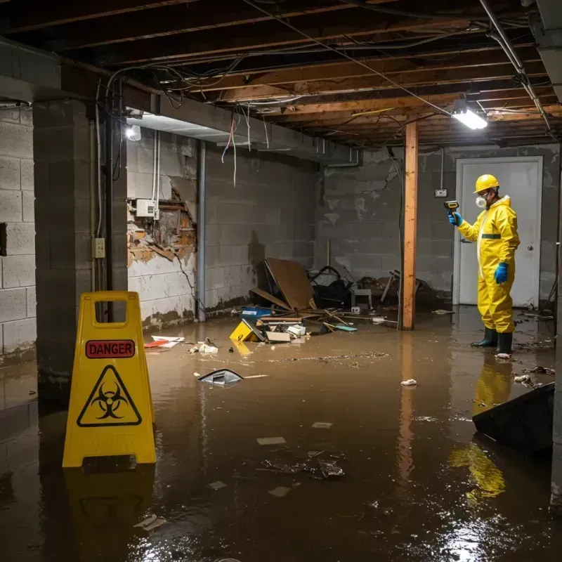 Flooded Basement Electrical Hazard in Germantown, TN Property